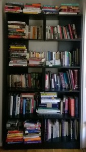 My crowded bookshelf